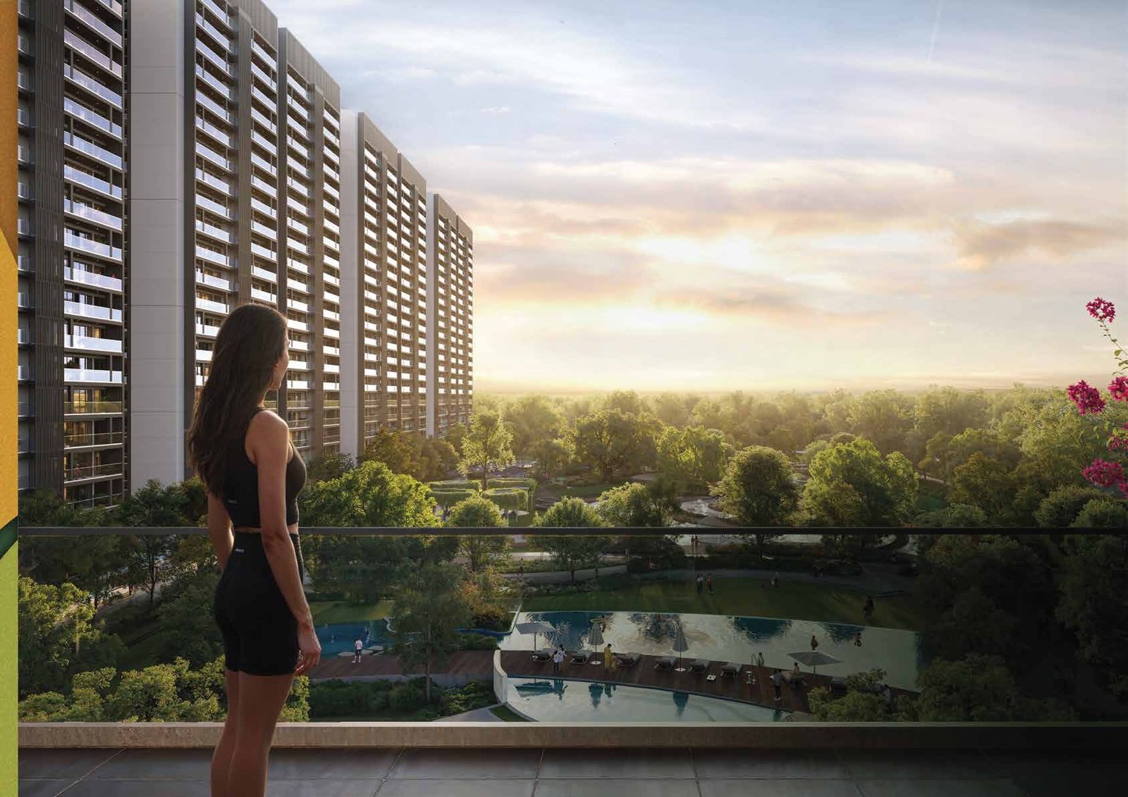 Nature's Court landscaped greens and courtyards